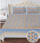 Beautiful King Size Double Bed High Quality Cotton Bedsheet (108 X 108 Inches - 9 X 9 feet) - KC140325