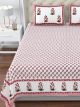 Premium Quality King Size Double Bed Cotton Bedsheet (108 X 108 Inches - 9 X 9 feet) - KC140342