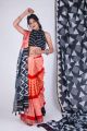 KC180049 - Bhagalpuri Cotton Saree with Zari Border