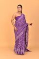 Linen Cotton Saree with Beautiful Silver Zari Border - KC180156