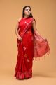 Linen Cotton Saree with Beautiful Silver Zari Border - KC180159