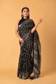 Linen Cotton Saree with Beautiful Silver Zari Border - KC180168