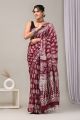 Linen Cotton Saree with Beautiful Silver Zari Border - KC180189