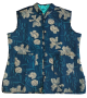 KC190017 - Blue Printed Cotton Quilted Reversible Jacket for Ladies
