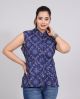 Printed Cotton Quilted Reversible Jacket for Women - KC190152