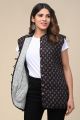 Printed Cotton Quilted Reversible Jacket for Women - KC190163