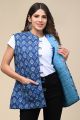 Printed Cotton Quilted Reversible Jacket for Women - KC190172