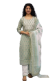 Beautiful & Premium Quality Cotton Printed Kurti, Pant, Dupatta Set