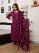 Beautiful Cotton Printed Straight Kurti Pant Paired with Malmal Dupatta - KC201374