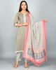 Beautiful Cotton Printed Kurti Pant with Malmal Dupatta - KC201414