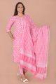 Beautiful Cotton Printed Kurti Pant with Malmal Dupatta - KC201450