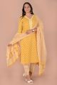 Beautiful Cotton Printed Kurti Pant with Malmal Dupatta - KC201454