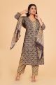 Beautiful Cotton Printed Kurti Pant with Malmal Dupatta - KC201557