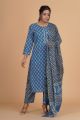 Beautiful Cotton Printed Kurti Pant with Malmal Cotton Dupatta - KC201577