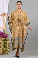 Beautiful Hand Block Print Cotton Night Dress Kafthan - KC300029