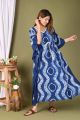 Beautiful Hand Block Print Cotton Night Dress Kafthan - KC300034