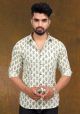 Men's Jaipuri Cotton Printed Full Sleeve Shirt - KC360013