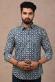 Mens Jaipuri Cotton Printed Full Sleeve Shirt - KC360070