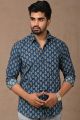 Premium Quality Mens Jaipuri Cotton Printed Full Sleeve Shirt - KC360108