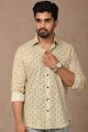 Premium Quality Mens Jaipuri Cotton Printed Full Sleeve Shirt - KC360123