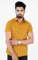 Mens Jaipuri Cotton Printed Half Sleeve Shirt - KC370003