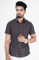 Mens Jaipuri Cotton Printed Half Sleeve Shirt - KC370009