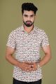 Mens Jaipuri Cotton Printed Half Sleeve Shirt - KC370014