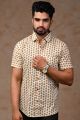 Mens Jaipuri Cotton Printed Half Sleeve Shirt - KC370028