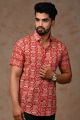 Mens Jaipuri Cotton Printed Half Sleeve Shirt - KC370031