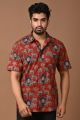 Premium Quality Mens Jaipuri Cotton Printed Half Sleeve Shirt - KC370052