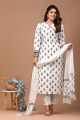 Alluring Readymade Hand Block Printed Cotton Suit Set - KC410006