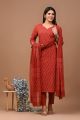 Alluring Readymade Hand Block Printed Cotton Suit Set - KC410014