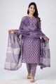 Alluring Readymade Hand Block Printed Cotton Suit Set - KC410033