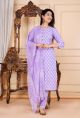 Alluring Readymade Hand Block Printed Cotton Suit Set - KC410040