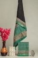 Hand Block Printed Maheshwari Silk Suit - KC420017