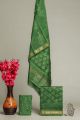 Hand Block Printed Maheshwari Silk Suit - KC420042