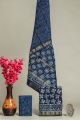 Hand Block Printed Maheshwari Silk Suit - KC420056