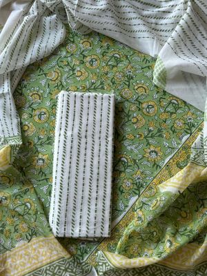 Premium Quality Cotton Dress Material with Cotton Dupatta - KC021512