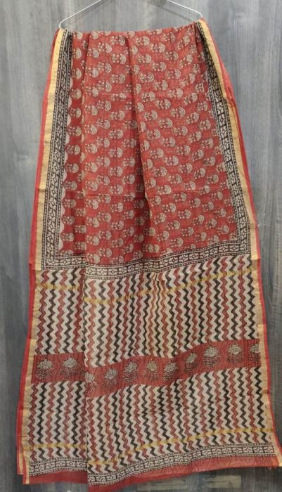Hand Block Printed Kota Saree, 6.3 m (with blouse piece) at Rs 1250/piece  in Coimbatore