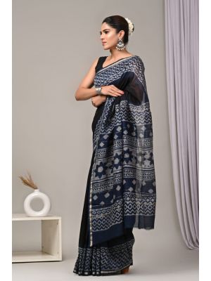 Beautiful Hand Block Printed Chanderi Sarees - KC120524