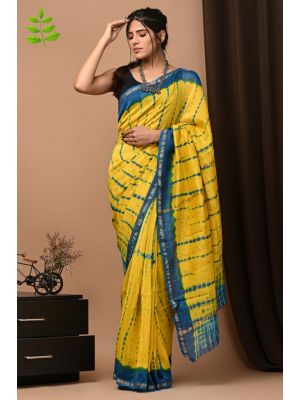 Beautiful Hand Block Printed Chanderi Sarees - KC120528