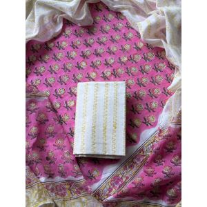 Premium Quality Cotton Dress Material with Cotton Dupatta - KC021527