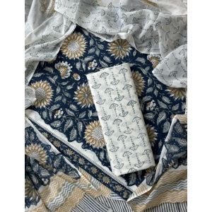 Premium Quality Cotton Dress Material with Cotton Dupatta - KC021528