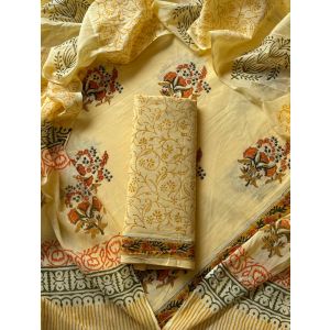 Premium Quality Cotton Dress Material with Cotton Dupatta - KC021537