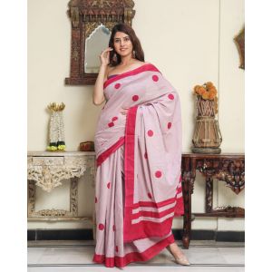 Stunning Jaipuri Malmal Cotton Saree with Blouse - KC110860