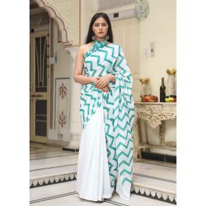 Stunning Jaipuri Malmal Cotton Saree with Blouse - KC110902