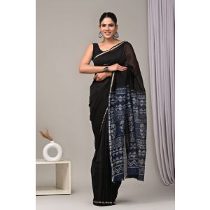 Beautiful Hand Block Printed Chanderi Sarees - KC120523