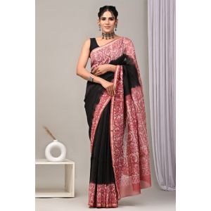 Beautiful Hand Block Printed Chanderi Sarees - KC120525