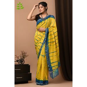 Beautiful Hand Block Printed Chanderi Sarees - KC120528