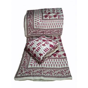 KC270002 - Jaipuri Cotton Quilt Single Bed Rajai (Premium Quality)